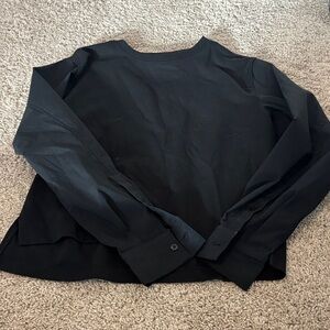 Athleta Black Long Sleeve Top
